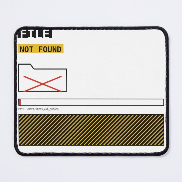 Item preview, File Not Found Hopes And Dreams Sticker designed and sold by PlusScanner.