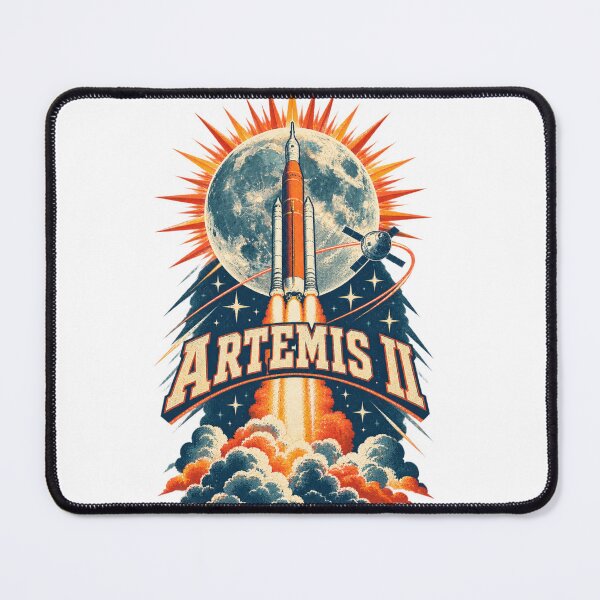 Item preview, Artemis II Lunar Mission Rocket Launch Graphic designed and sold by Promoffy.