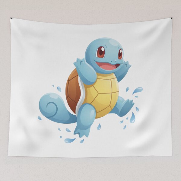 Item preview, Squirtle Happy Illustration designed and sold by mackartist.