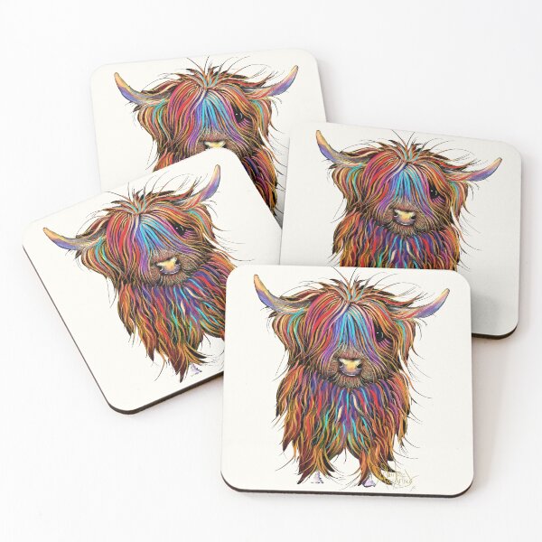 Item preview, CoW PRiNT SCoTTiSH HiGHLaND ' PuMPHReY ' BY SHiRLeY MacARTHuR designed and sold by Shirley MacArthur Art.