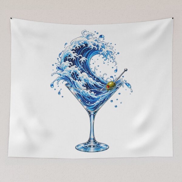 Item preview, Great Wave of Martini designed and sold by DeVeauDesign.
