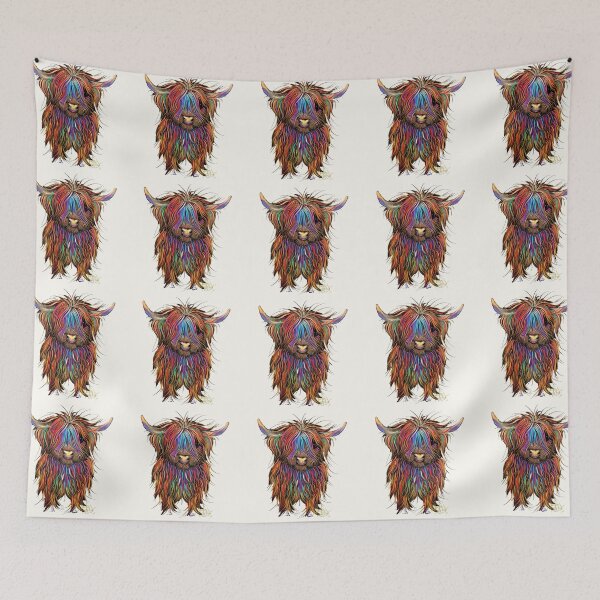 Item preview, CoW PRiNT SCoTTiSH HiGHLaND ' PuMPHReY ' BY SHiRLeY MacARTHuR designed and sold by Shirley MacArthur Art.