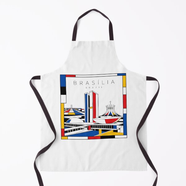 Item preview, Brasilia Mondrian style poster 3D designed and sold by CMYKStudio.
