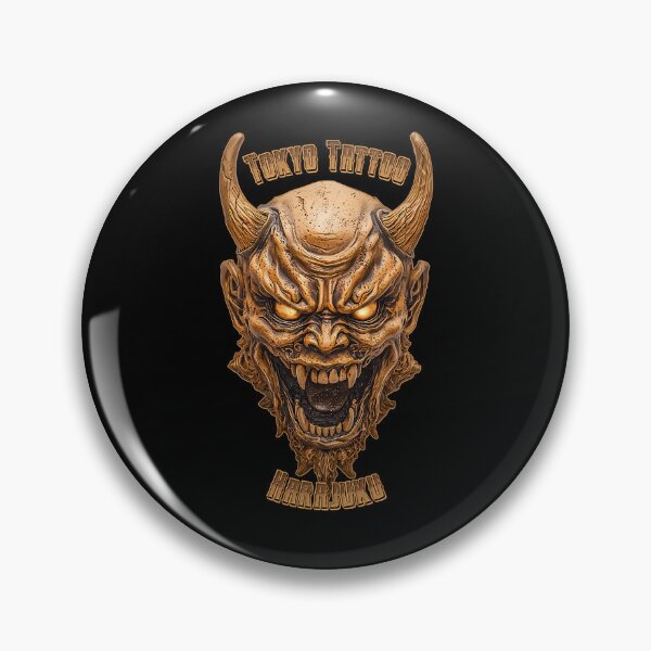 Item preview, Horned Oni Mask Demon Face Harajuku designed and sold by JalynWiza.