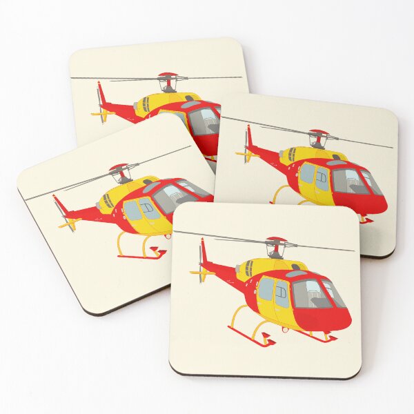Item preview, Red and Yellow Rescue Helicopter designed and sold by AchtungStudio.