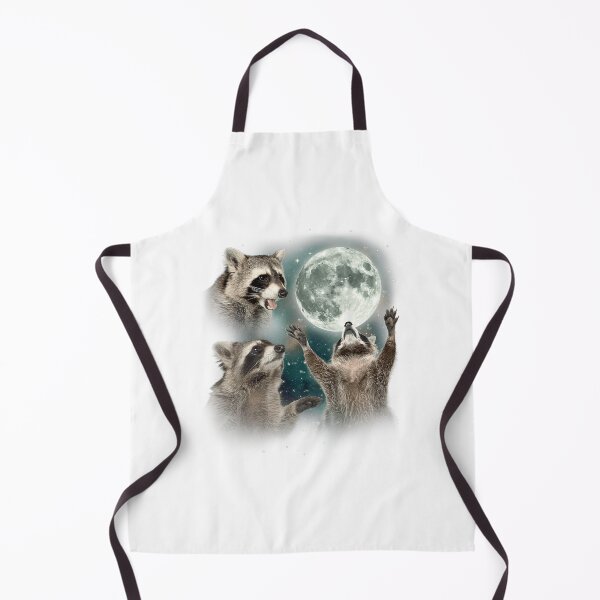 Item preview, Raccoon 3 Racoons Howling at Moon Funny Weird Cursed Men Women designed and sold by HardySidne.