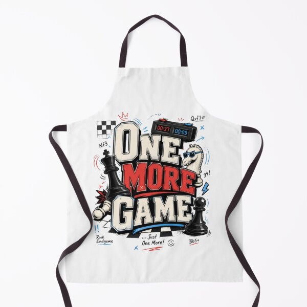 Item preview, One More Game Late Night Chess Player designed and sold by KnightVibe.