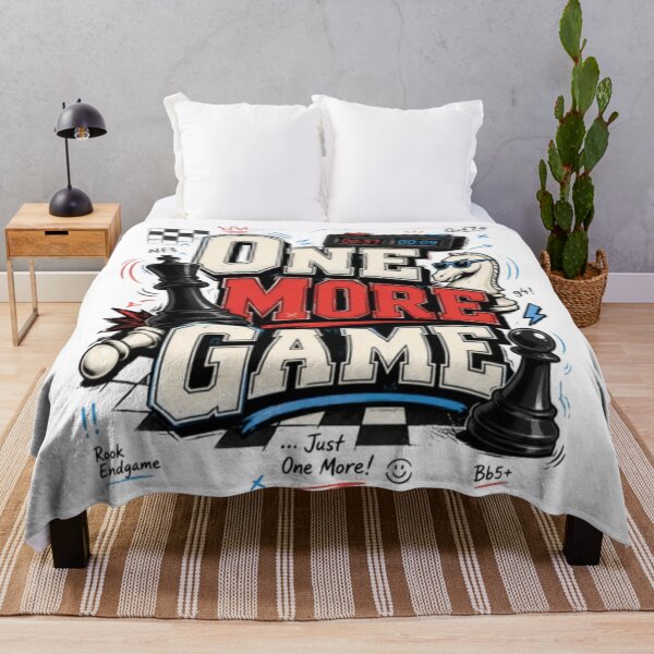 Item preview, One More Game Late Night Chess Player designed and sold by KnightVibe.