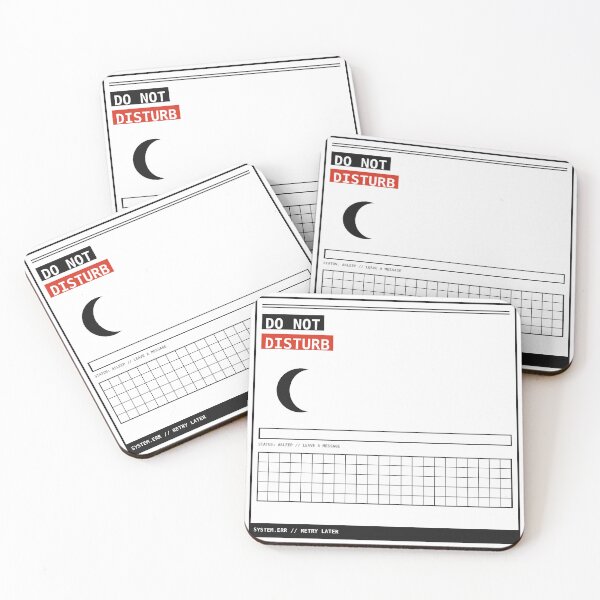 Item preview, Do Not Disturb Asleep Sticker designed and sold by PlusScanner.