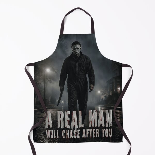 Item preview, Michael Myers Tshirts Ghost Face A Real Man Will Chase After You Scary Movie designed and sold by Hydlaaksmndriss.