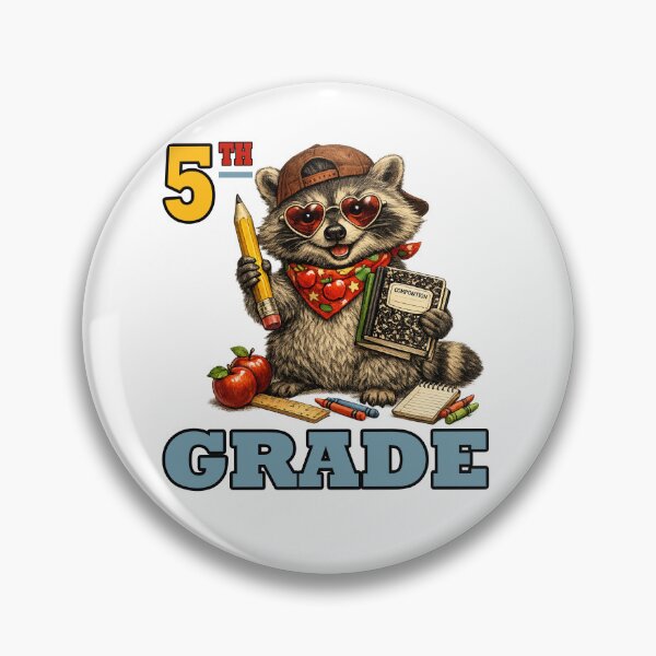 Item preview, Funny Fifth Grade Feral Raccoon Back-to-school designed and sold by SON SON.