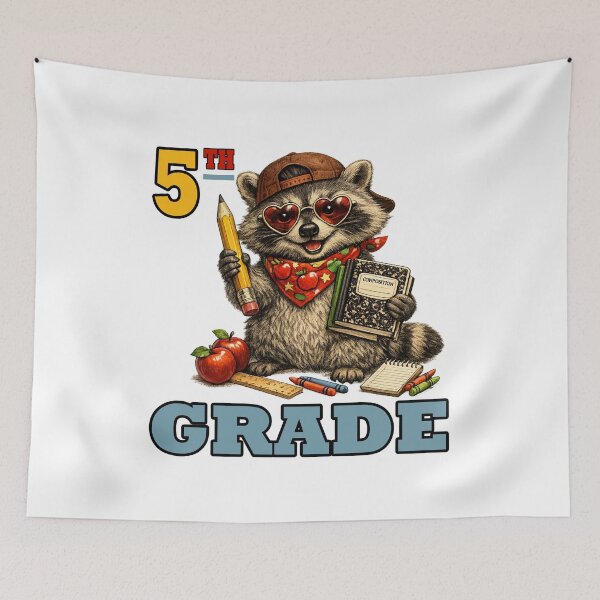 Item preview, Funny Fifth Grade Feral Raccoon Back-to-school designed and sold by SON SON.