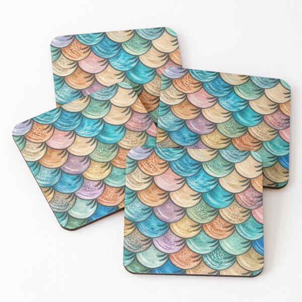 Item preview, Aquatic Fish Scale Pattern designed and sold by annenambiro.