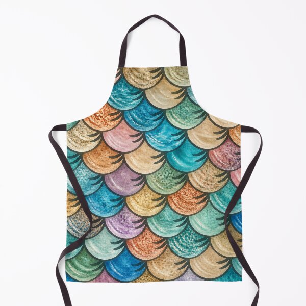 Item preview, Aquatic Fish Scale Pattern designed and sold by annenambiro.