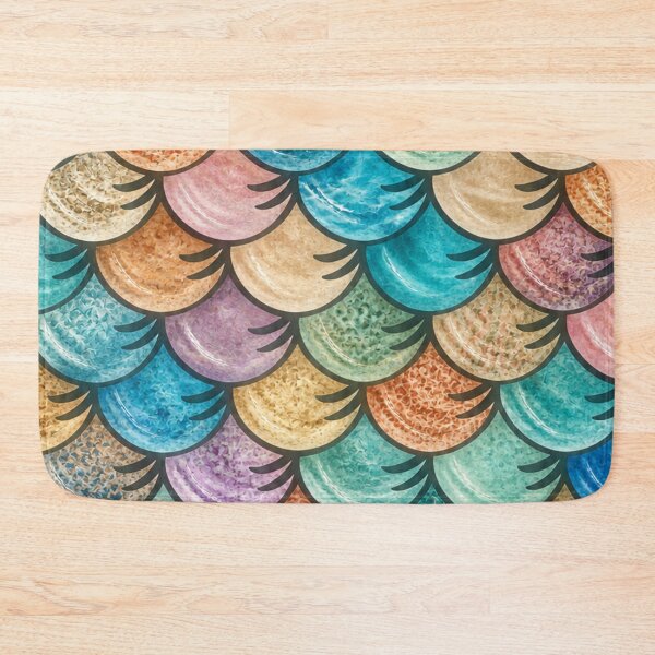 Item preview, Aquatic Fish Scale Pattern designed and sold by annenambiro.