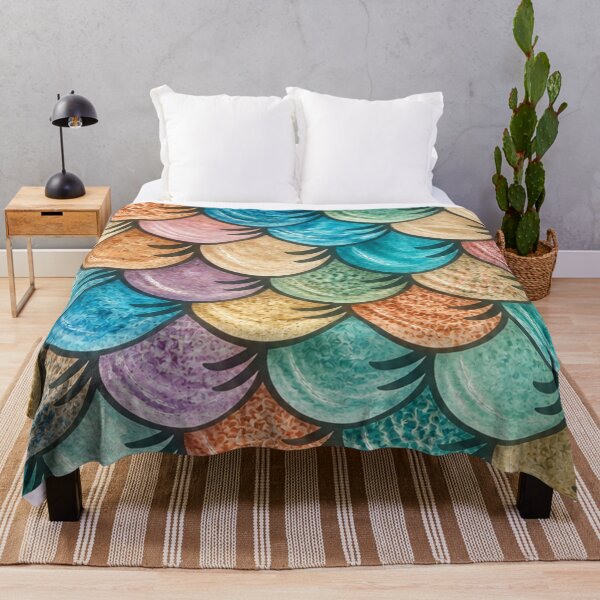 Item preview, Aquatic Fish Scale Pattern designed and sold by annenambiro.