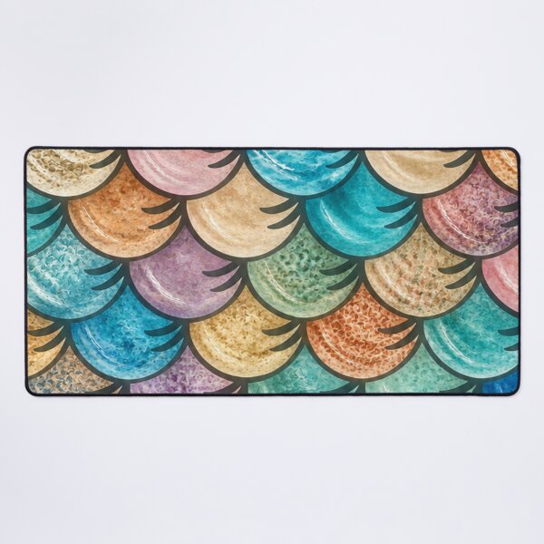 Item preview, Aquatic Fish Scale Pattern designed and sold by annenambiro.