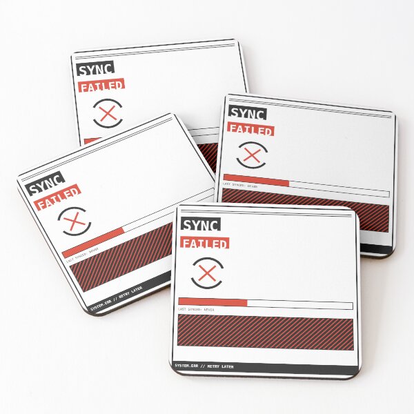 Item preview, Sync Failed Never Synced Sticker designed and sold by PlusScanner.