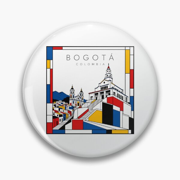 Item preview, Bogotà Mondrian style poster 3D designed and sold by CMYKStudio.