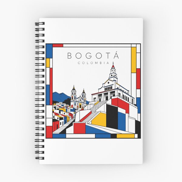 Item preview, Bogotà Mondrian style poster 3D designed and sold by CMYKStudio.