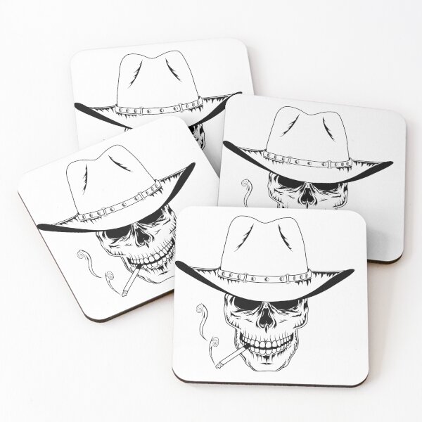 Item preview, Cigar Skull in a Cowboy Hat designed and sold by AchtungStudio.