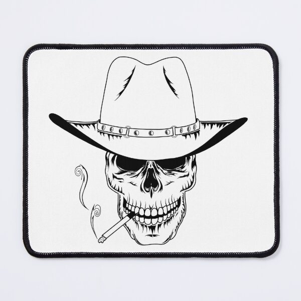 Item preview, Cigar Skull in a Cowboy Hat designed and sold by AchtungStudio.