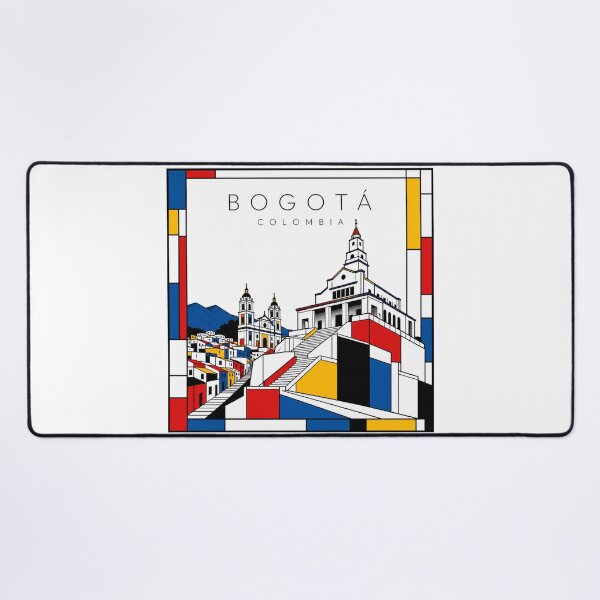 Item preview, Bogotà Mondrian style poster 3D designed and sold by CMYKStudio.