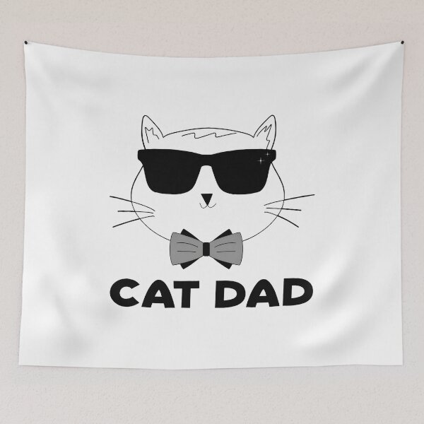 Item preview, Cat Dad Sunglasses Bowtie Funny Pet Owner Present designed and sold by Dmo3HarkoArt.