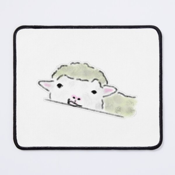 Item preview, Fluffy Baby Lamb Peeking Pencil Drawing designed and sold by raun.draw.
