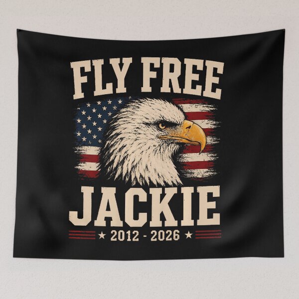 Item preview, Fly Free Jackie Eagle America USA Wildlife Tribute designed and sold by Amerakstore.