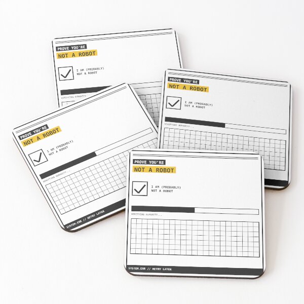 Item preview, Prove You're Not A Robot Checkbox Sticker designed and sold by PlusScanner.