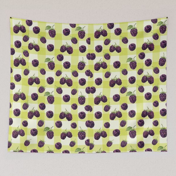 Item preview, Boysenberries watercolor pattern designed and sold by tampansgang.