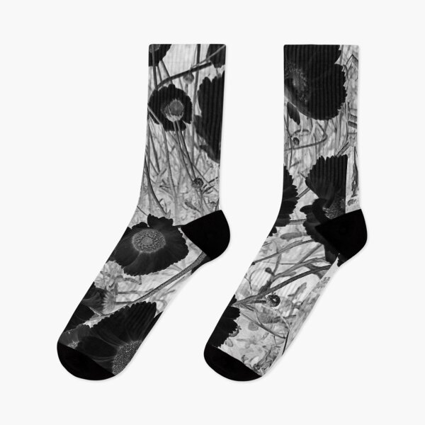 Item preview, Black and White Organic Floral Local Foliage designed and sold by meganlaub1.