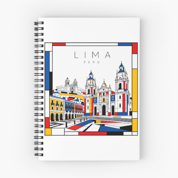 Item preview, Lima Mondrian style poster 3D designed and sold by CMYKStudio.