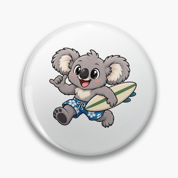 Item preview, Cute Surfer Koala With Surfboard designed and sold by Creativeworksuk.