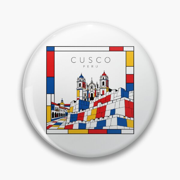 Item preview, Cusco Mondrian style poster 3D designed and sold by CMYKStudio.