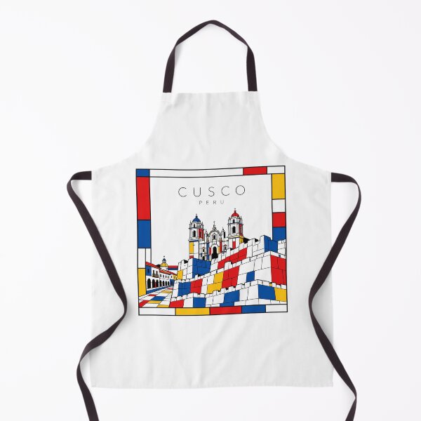 Item preview, Cusco Mondrian style poster 3D designed and sold by CMYKStudio.