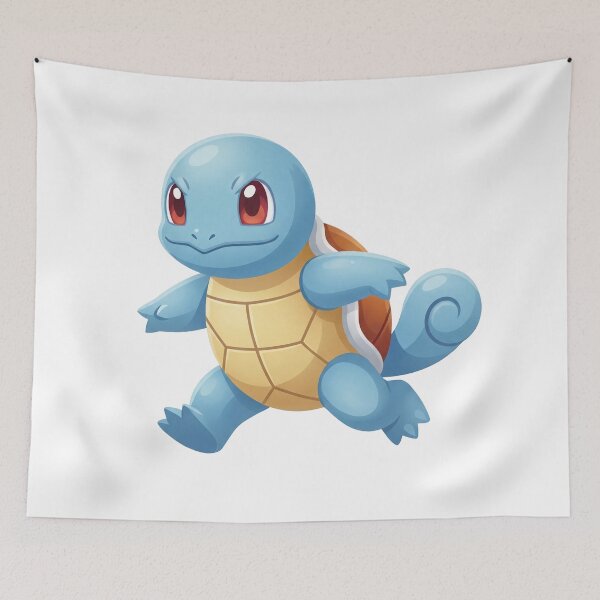 Item preview, Squirtle running illustration designed and sold by mackartist.