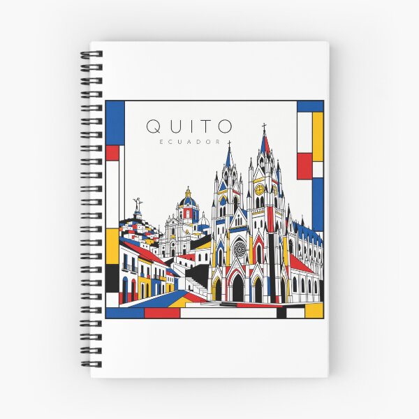 Item preview, Quito Mondrian style poster 3D designed and sold by CMYKStudio.