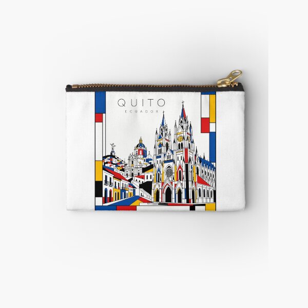 Item preview, Quito Mondrian style poster 3D designed and sold by CMYKStudio.