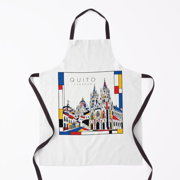 Item preview, Quito Mondrian style poster 3D designed and sold by CMYKStudio.