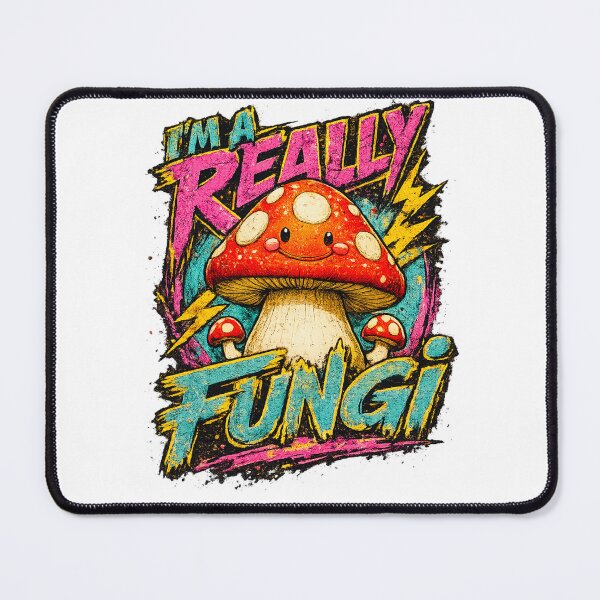 Item preview, I'm a Really Fungi Shirt, Funny Mushroom Graphic Tee, Retro Mushroom Pun Shirt, Cottagecore Humor Gift designed and sold by LVSMe.