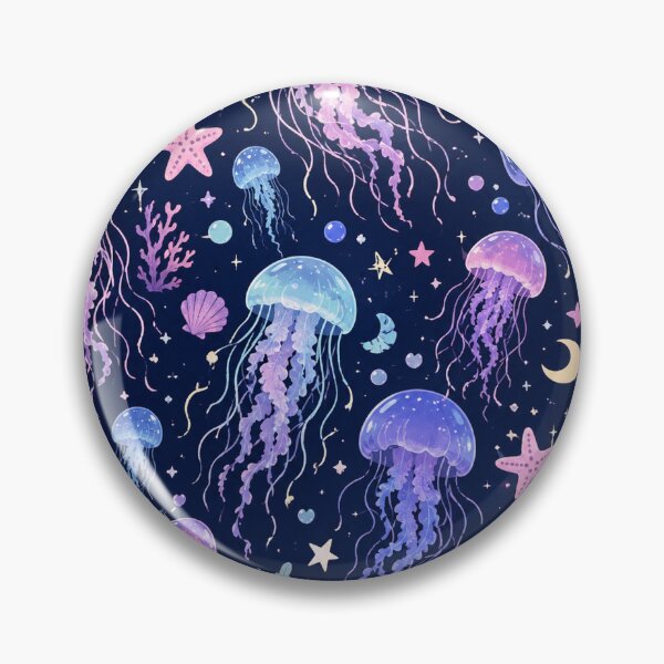 Item preview, Jellyfish Dreamscape Magical Ocean Underwater Fantasy Pattern designed and sold by RJACreative.