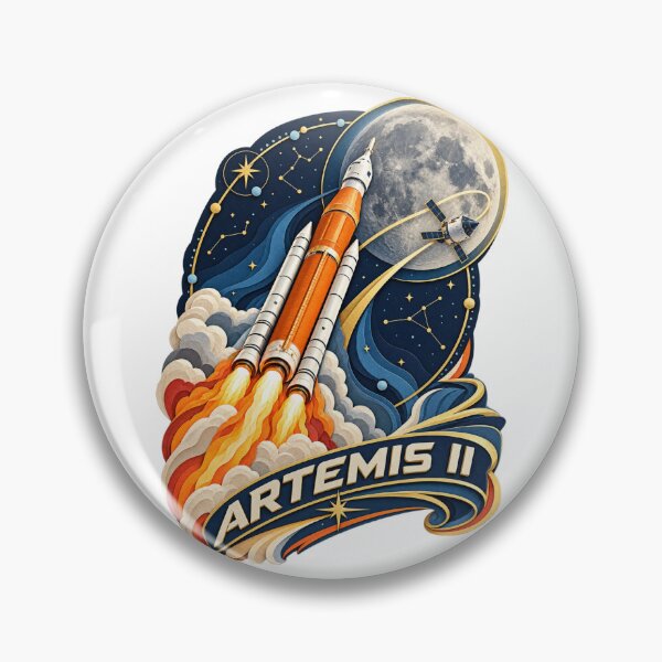 Item preview, Artemis II Papercraft Moon Rocket Launch Art designed and sold by Markloom.co.