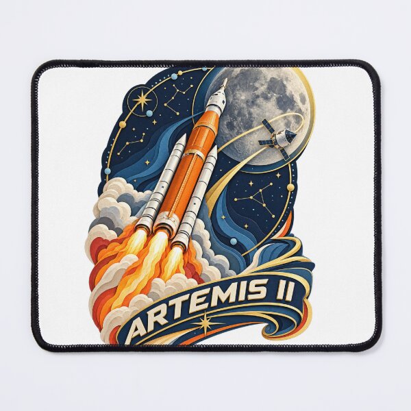 Item preview, Artemis II Papercraft Moon Rocket Launch Art designed and sold by Promoffy.
