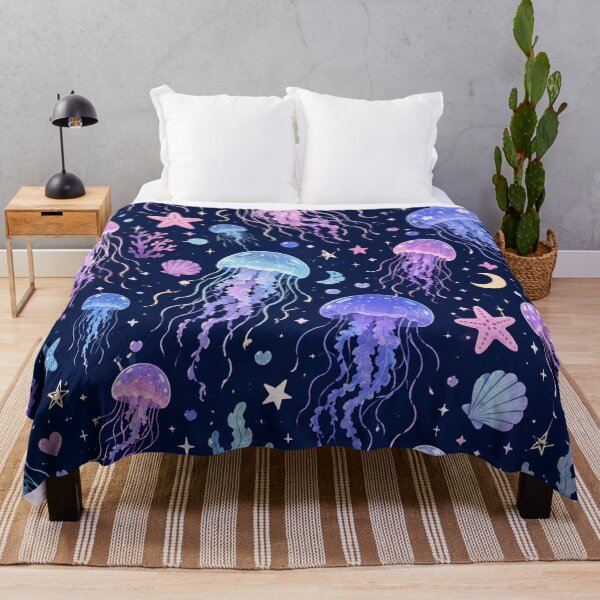 Item preview, Jellyfish Dreamscape Magical Ocean Underwater Fantasy Pattern designed and sold by RJACreative.