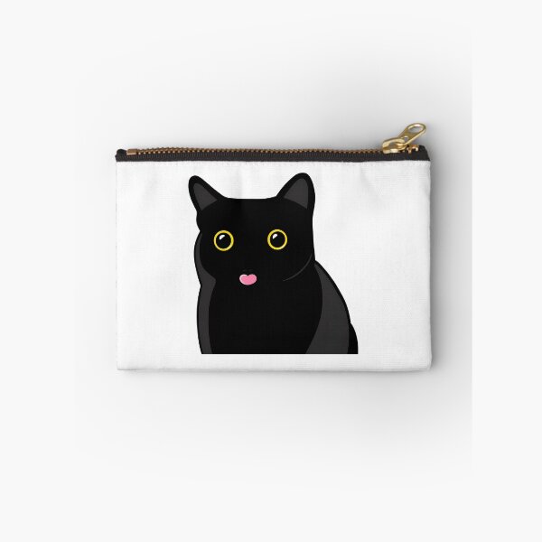 Item preview, Cute Black Cat Pink Heart Tongue Kawaii Art designed and sold by Dmo3HarkoArt.