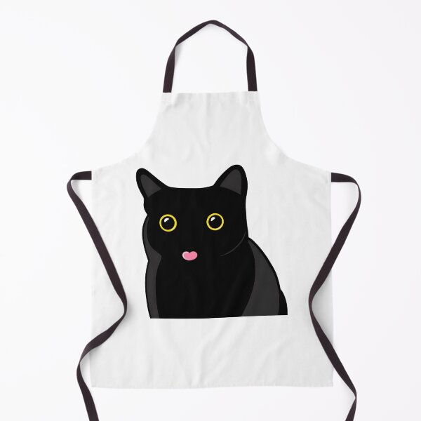 Item preview, Cute Black Cat Pink Heart Tongue Kawaii Art designed and sold by Dmo3HarkoArt.