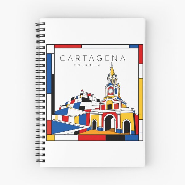 Item preview, Cartagena Mondrian style poster 3D designed and sold by CMYKStudio.