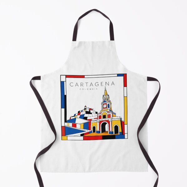 Item preview, Cartagena Mondrian style poster 3D designed and sold by CMYKStudio.